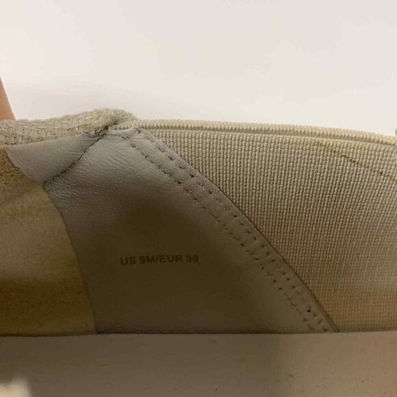 Vince Warren Platform Neutral Linen Style Slip On Sneaker Size 9 - Picture 8 of 9